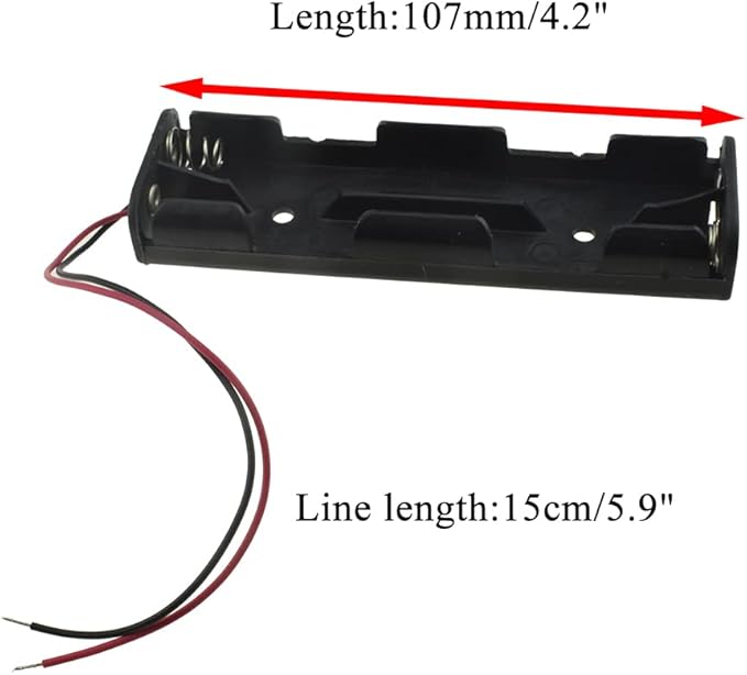 HAHIYO 4xAA Battery Holder Black Adapter Tube Case Not Corrode Solid Good Contact Bear Battery Leakage Smooth Load for Flashlight Torch Led RC 1PCS Plastic