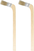 HARFINGTON Paint Brush 2Pcs 1" Brush Width Reusable Variety Angle Bend Brushes Radiator Paint for All Latex Oil Painting Furniture Walls Home Improvement