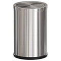 Brushed Nickel Bathroom Trash Can,Stainless Steel Garbage Can with Fild Lid,Small Trash Can for Bedroom,Hotel,Office,Laundry(Sliver)