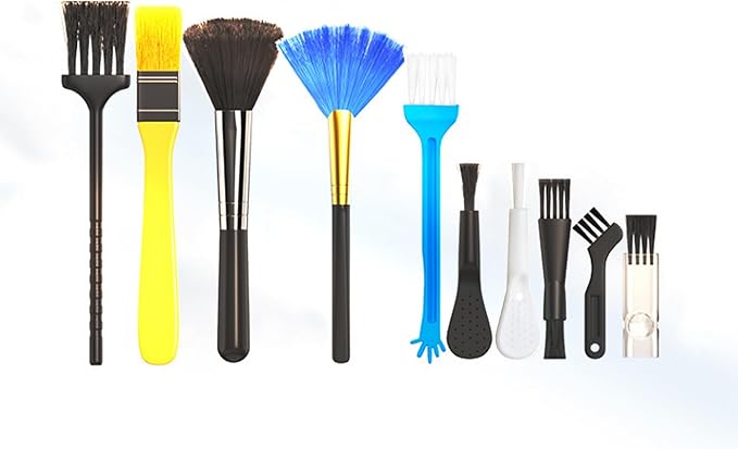 Keyboard Brush, Small Cleaning Brush, Portable Nylon Anti-Static Brush, Electronic Computer Keyboard and Laptop Cleaning Brush, Sewing Machine, Cleaning Brush Kit, 10Pcs