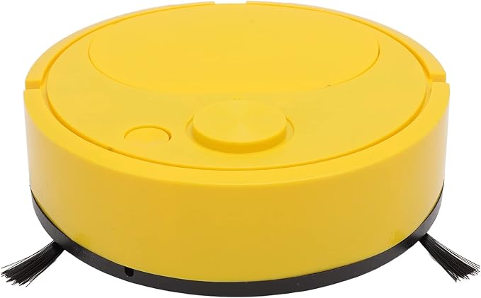 Robot Vacuum Cleaner,Mini Automatic Avoidance USB Charging Smart Sweeping Robot Strong Suction Sweeper Vacuum with Automatic Avoidance for Hard Floors Pet Hair Carpets Black Yellow (Yellow)
