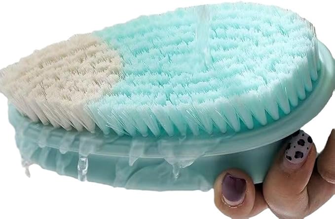 Scrub Brushes, Laundry Stain Brush,Household Cleaning Washing Brush Scrubbing Brushes for Clothes Shoes - 3 Pack (Pink)
