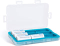 JJC Silicone Interior Battery Case Holder Organizer, PP Battery Storage Box for 9pcs CR123 / CR123A / CR17345 / 16340 Batteries, Water-Resistant with 4 Snap Latch for Secure Protection