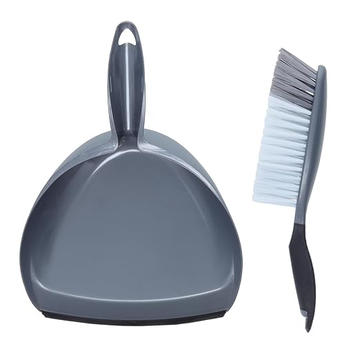 Helpmate Large Dust Pan Set RP936001 13in Dustpan and Brush Set Commercial Cleaning with Ergonomic Handle Semi Truck Supplies and Accessories