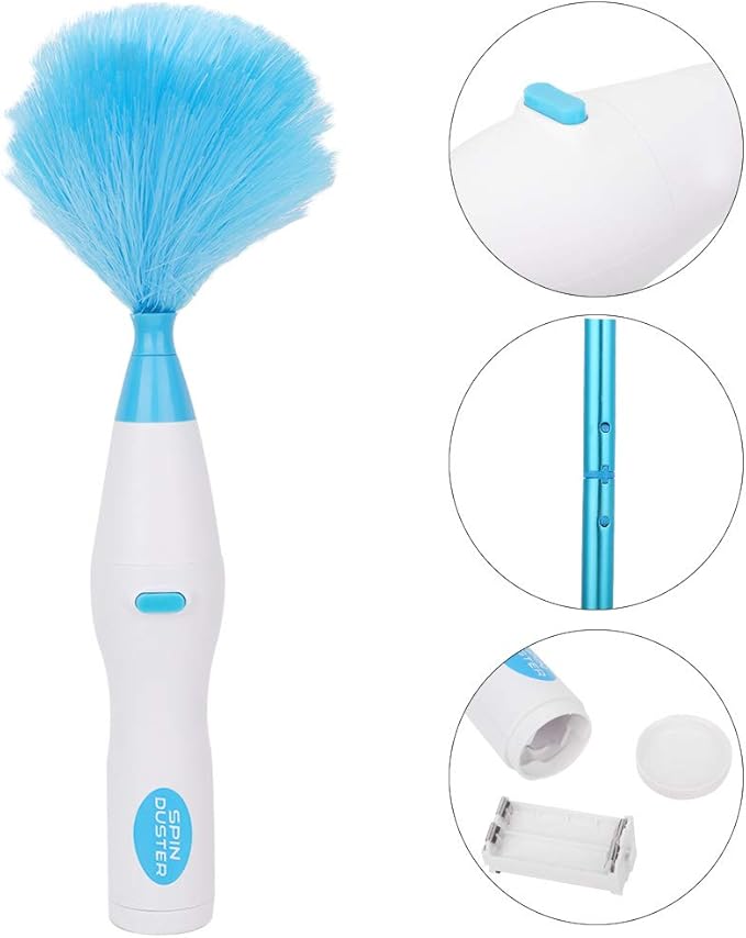 Blinds Cleaning Tool, Electric Duster, Long Lifespan Ceiling Fan Cleaner Pet Hair for Mini Blind for Furniture
