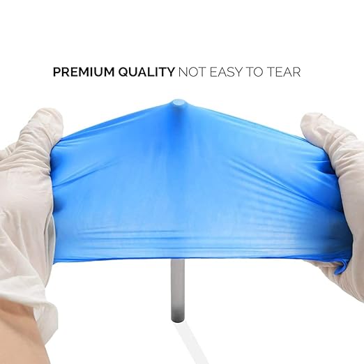 Basic Medical Synmax Vinyl Exam Gloves - Latex-Free & Powder-Free - X-Large, BMPF-3004 Blue 2 Boxes of 100