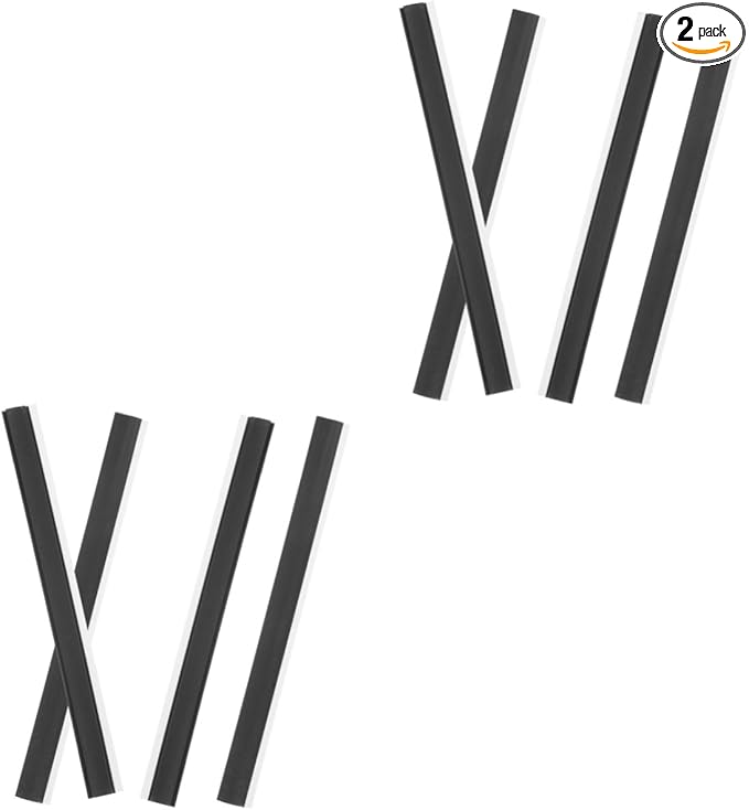 GALPADA 8pcs Dust Pan Inlet Pressing Strips Dust Pan Edge Replacement Strip Rubber Wiper