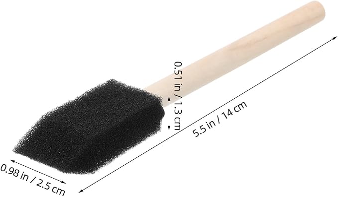 Car Air Vent Cleaning Brush 4pcs Set with Wooden Handle Soft Sponge Detailing Brushes for Car Interior and Air Conditioner Vent Cleaner