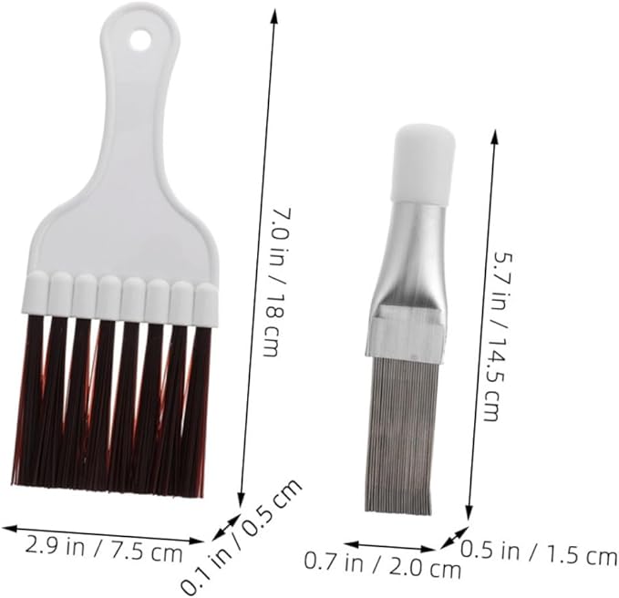 Cabilock 3 Sets Air Conditioner Fin Cleaner Set Fin Comb Thin Radiator Cleaner Brush for Air Conditioner Cleaning Supplies