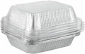 Stock Your Home 9x13 Disposable Baking Pan with Lid (10 Pack) Heavy Duty Aluminum Cake Pans with Lids, Clear Plastic Cover, Food Container for Lasagna, Casserole, Brownie, Rectangular Sheet Tray