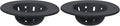 OGGI Silicone Sink Strainer- Great Kitchen Sink Strainer, Sink Drain Strainer, Drain Stopper, Sink Plug, 4.6˝ Diameter Rim, Black (Pack of 2)