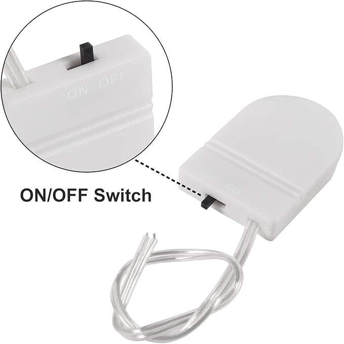 Alinan 10pcs Button Battery Holder Coin Cell Battery Holder with Switch CR2032 1 X 3V Battery Holder Battery Storage Boxes Cover with Wires On ON-Off Switch Socket Container (White)