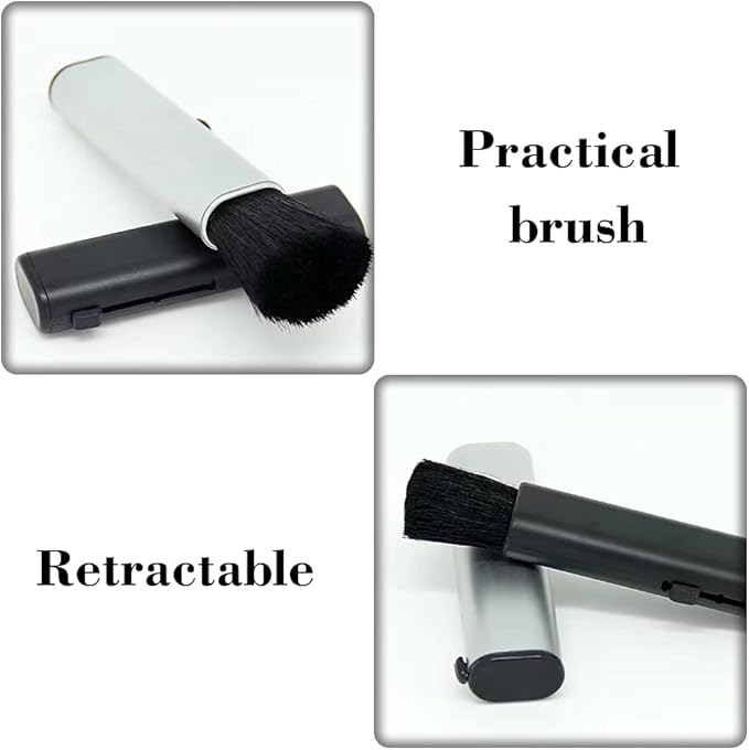 2 Pcs Retractable Keyboard Cleaning Brush Computer Cleaning Tool Dust Removal Brush for Desktop Table