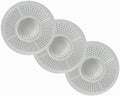 Hairstopper Drain Cover Hair Catcher for Shower and Bathtub, Protects Against Clogs Without Blocking Water Flow, White, 3 Pack