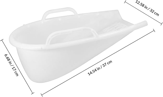DOITOOL Handheld Dustpan with Handle Small Desktop Garbage Shovel Plastic Dustpan for Kitchen and Office Cleaning,