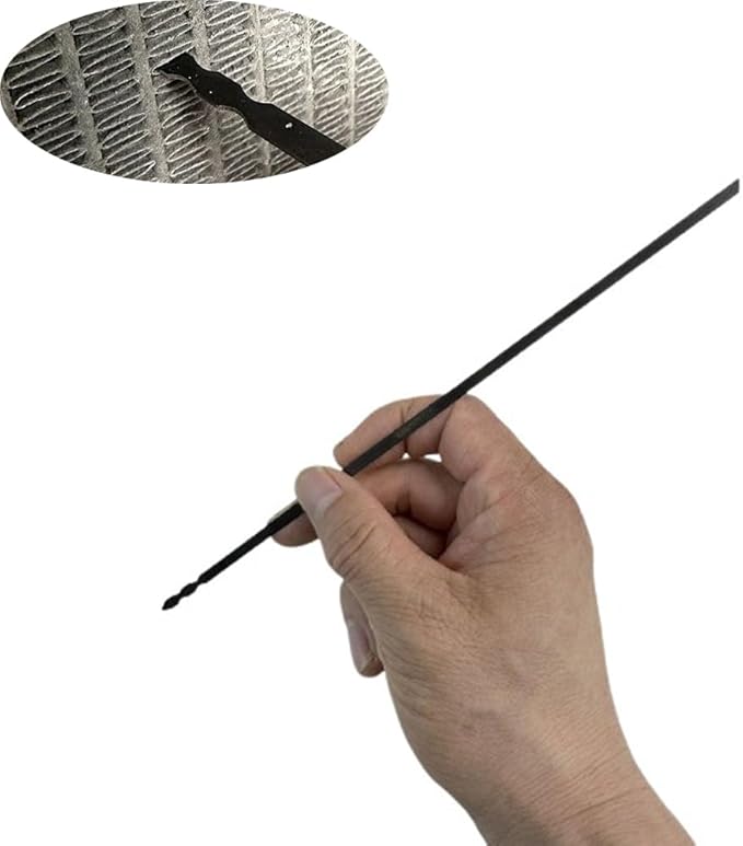 Water Tank Radiator Fins Cleaning Pins Precision Pick Detailing Brush 10'' Hole Through Pin Ventilation Tool for Radiator Cleaning Wand Radiator Genie Water Air Radiator Cleaner Air Comb Filter