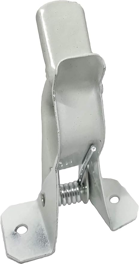 Black Duck Brand White Spring Grip Clamps, Mop and Broom Clamp Holder for Shovel, Rake, Broom, Mop, Etc. (40, Jumbo)