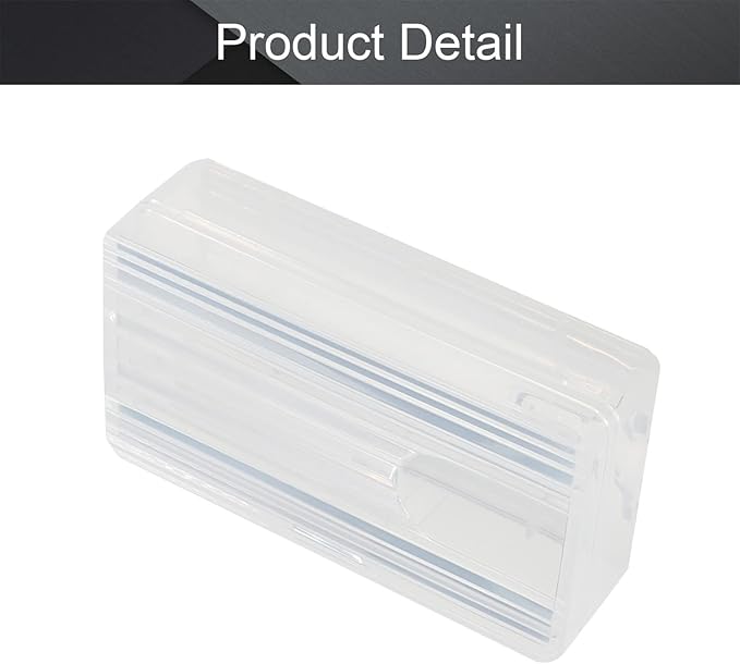 Fielect 18670 18650 CR123A 17670 Battery Storage Case Holder Organizer Box Transparent