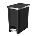 EKO | 10L Bathroom or Kitchen Waste Bin | Compact Trash Can with Flip N' Click Lid and Removable Bucket | Modern and Non-Slip Design | Lightweight, Aesthetic and Anti-Fingerprint