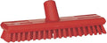 Vikan 70414 Deck Scrub,Waterfed,Stiff,11",PP/PBT,Red