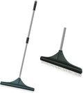 SOYUS Artificial Turf Rake Carpet Rake, Hand Rakes with Adjustable Handle Steel 32 to 52 inches for Artificial Grass and Lawn Leaf Removal, Carpet Rakes, Pet Hair Removal