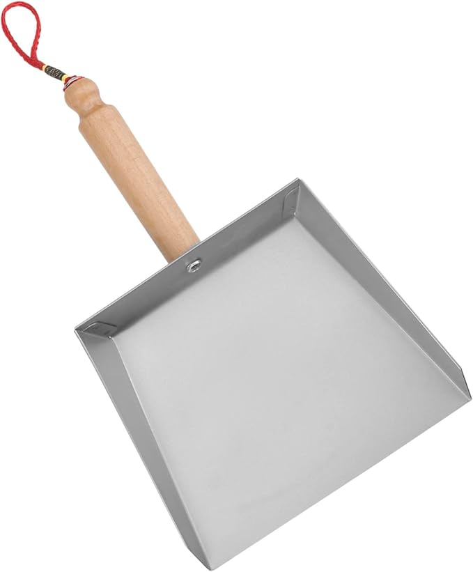 Healifty Stainless Steel Dustpan 8.66 Inch Mini Metal Dust Pan Compact Lightweight Tabletop Dust Pan for Kitchen and Home Cleaning
