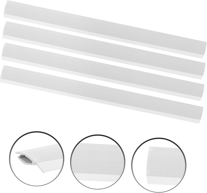 4 Pcs Dustpan Edge Replacement Lips Pressing Strips Dust Pan Inlet Garbage Shovel Edge Protectors