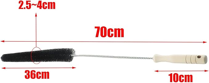 Radiator Cleaner Brush For Home Use, Bendable Long Thin Duster With 70Cm/75cm Wooden Handle, Nylon Bristles For Vents, Dryer Ducts, Baseboard Heaters And Hard-to-Reach Spaces(70cm)