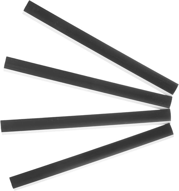 4Pcs Rubber Dustpan Lip Replacement Strips Edge Accessories for Broom Shovels and Cleaning Tools Dustpan Repair Soft Rubber Edges