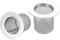 Shower Drain Hair Catcher, Shower Drain Cover - Drop-in Stainless Steel Mesh Hair Trap, Reusable Anti-Clog Drain Strainer for Bathroom Sink/Shower/Tub, Fits for ID 2-inch Holes