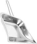 Artibetter Stainless Steel Handheld Dustpan 2pcs with Long Handles Portable Cleaning Shovel for Home Kitchen and Office Trash Collection