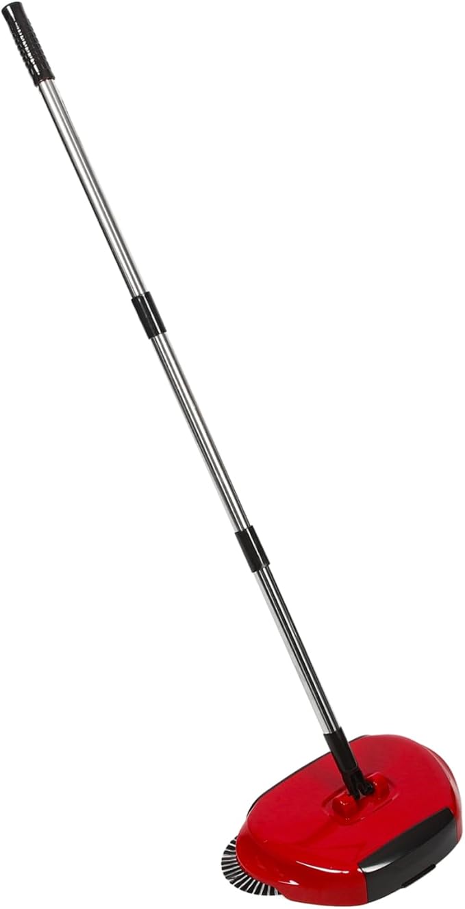 Multi Function Household Cleaning Sweeper Broom with Dustpan and Trash Bin Rotating Floor Mop in Random for Efficient Home Cleaning
