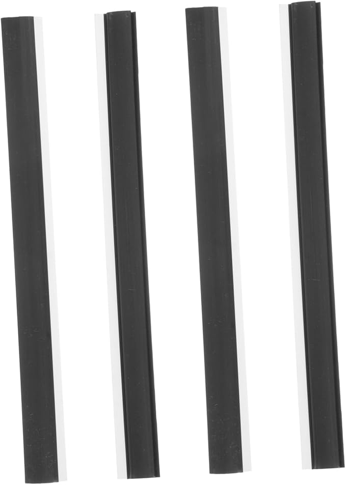 GALPADA 8pcs Dust Pan Inlet Pressing Strips Dust Pan Edge Replacement Strip Rubber Wiper