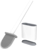 RV Toilet Bowl Brush by, Silicone Bristles, Wall-Mounted, Anti-Roll & Anti-Drip Design | Safe for RV Toilets, Travel Trailers, Campers | Durable & Easy to Clean | Made by RVers for RVers