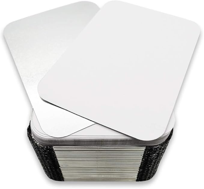 (480 Pack) Premium 1.5-LB Takeout Pans with Lids l Medium 7" x 5" x 2" l Heavy Duty Disposable Aluminum Foil for Catering Party Meal Prep Freezer Drip Pans BBQ Potluck Holidays
