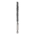 HARFINGTON Stainless Steel Bore Brush 8mm Dia Cleaning Wire Brush with Handle 1/4 Inch Hex Shank for Tubes, Ports, Bearings