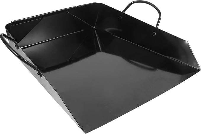 Garneck Handheld Dustpan and Cleaning Shovel Small Metal Garbage Container with Handle for Industrial Site Sand Collection and Rubbish Cleanup