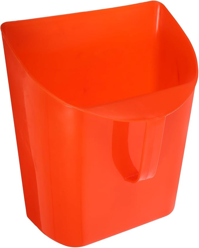 NUOBESTY Handheld Dustpan Small Collector with Handle, Portable Red Multi-use Desktop Garbage Shovel for Home and Office Cleaning, Compact Table Dustpan for Precise Waste Collection