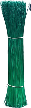 1 Pound Bundle Natural or Dyed/Colored Broomcorn Hurl for Broom Making and Crafting (Green, 20 Inch)