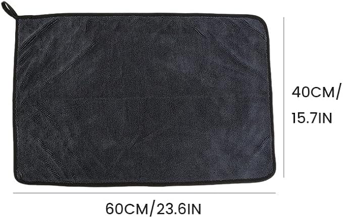 Shiny Microfiber Wipes Bath Shower Cleaning Cloths, 23.62 X 15.75 Inches, Super Absorbent Microfiber Bath Drying Towels, for Bathroom, Car and Home Toilet (2pcs)