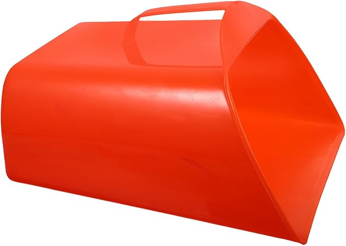 Toyvian Handheld Dustpan with Handle, Plastic Garbage Scooper Dustpan, Portable Desktop Trash Cleaning Tool for Home and Office Use, Red