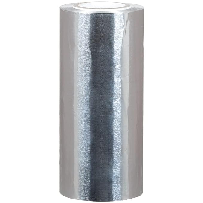 ForPro Professional Collection Smooth Aluminum Foil Roll, 320 Ft Hair Foils for Color Application and Highlighting Services, Silver, Medium, 5" W