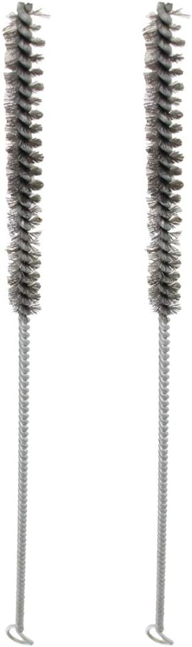 Utoolmart Stainless Steel Wire Cleaning Brush, Spiral Power Brush, 0.4-inch Diameter, 12-inch Length, 2pcs