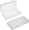 Fielect 8 x AA Battery Storage Case Holder Organizer Box Transparent