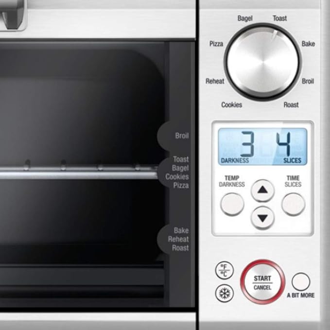 Breville BOV450XL Mini Smart Countertop Oven and Toaster Oven, Small, Brushed Stainless Steel