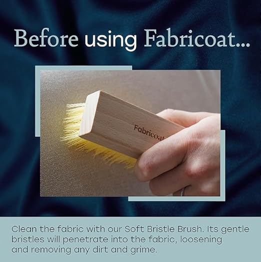 Fabricoat Brush Combo – Cleaning Brush and 60mm/2.5 inch Angled Cutting in Paint Brush – Wooden Handles - Use to Clean and Apply Fabricoat Fabric Paint