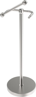 Toilet Paper Holder Stand, Post Pivoting Design Free Standing Toilet Paper Holder, SUS304 Stainless Steel Toilet Paper Roll Holder, Heavy Stable Base (Brushed Nickel)