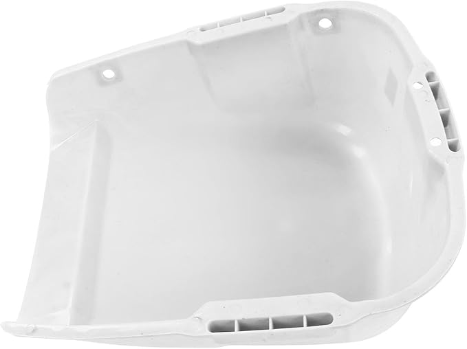 Plastic Dust Pan Heavy Duty Dustpan Large Capacity Dustpan Double Handle Wear Dust Pan for Drying (White)