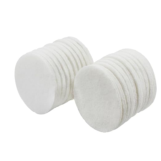 5 Inch 1200 Grit Drill Brush Scrubber Scouring Pads, 20 Pcs Hook & Loop Power Scrubber Scour for Rotary Tools, Random Orbital Sander (White)