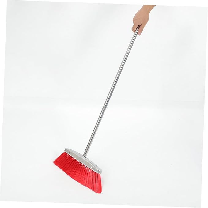 CHILDWEET Broom with Soft Bristles for Indoor and Outdoor Cleaning Gentle Floor Sweeping Tool for Home Kitchen Garage Lawn and Office Use